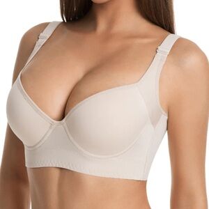 Shapedly Back Smoothing Bra 8 Snap Elegant Cream Women's Bra